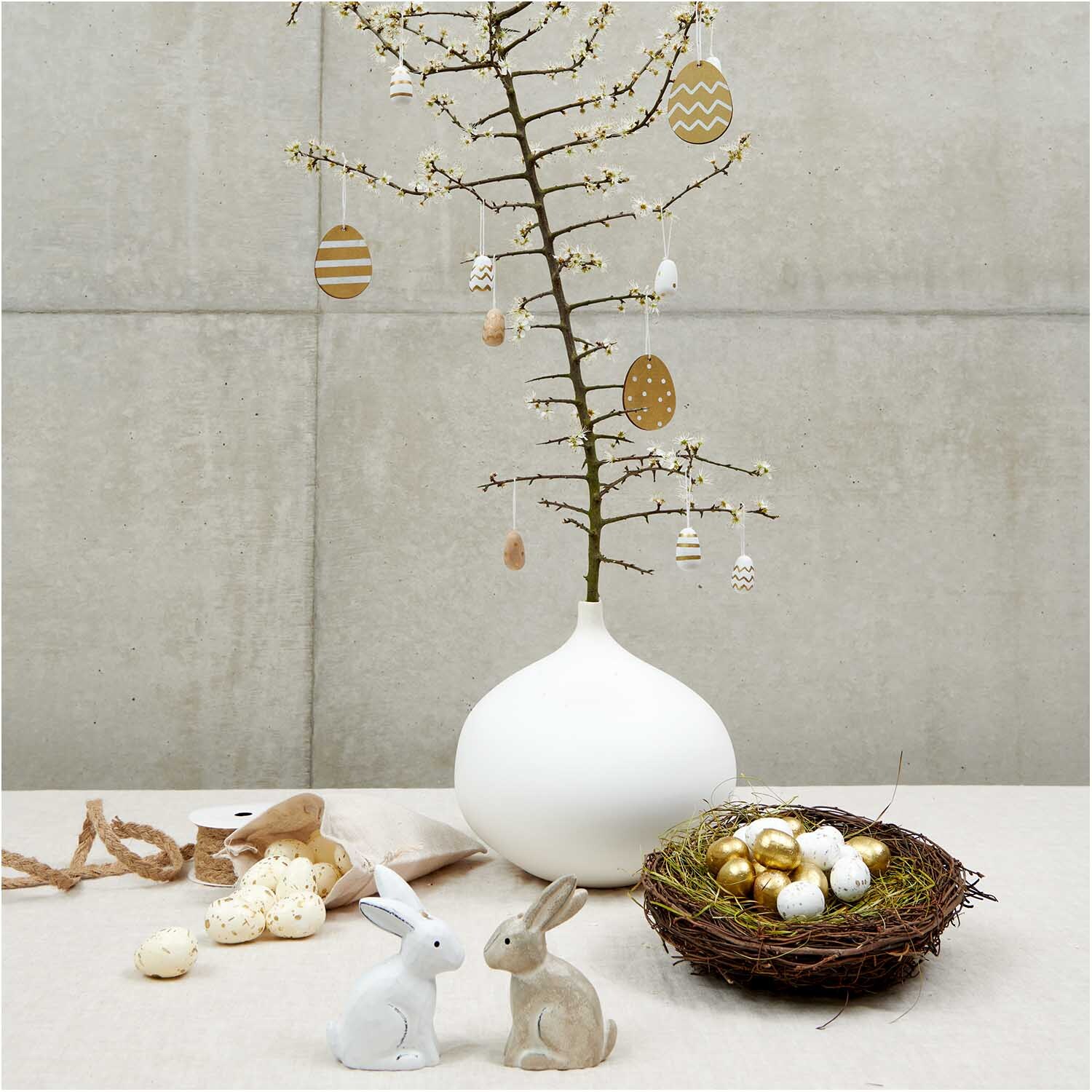 Naturnest mit Ostergras 20cm von Rico Design