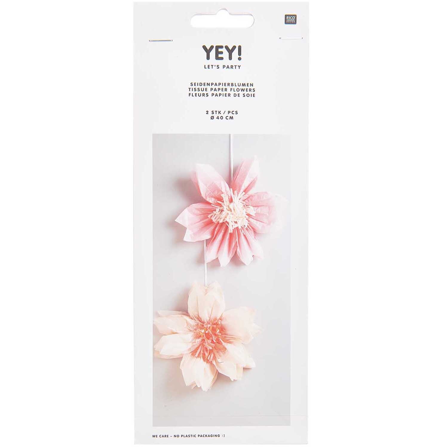Seidenpapierblumen Kirschblüten 2 Stück Größe 40cm von Rico Design