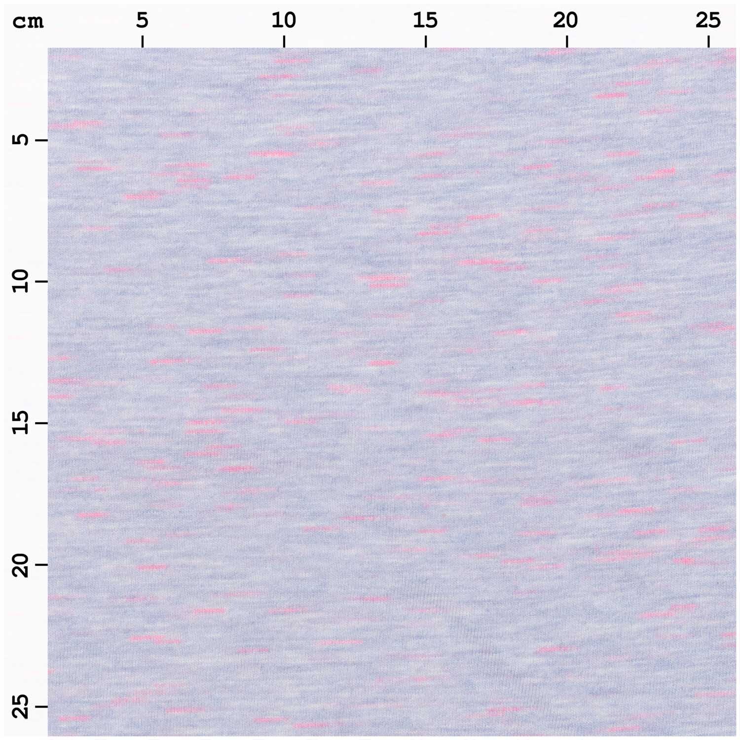 Stoffabschnitt Jersey flieder-neonpink 80x100cm von Rico Design, zeigt ein weiches, gemustertes Textil in Flieder und Neonpink.