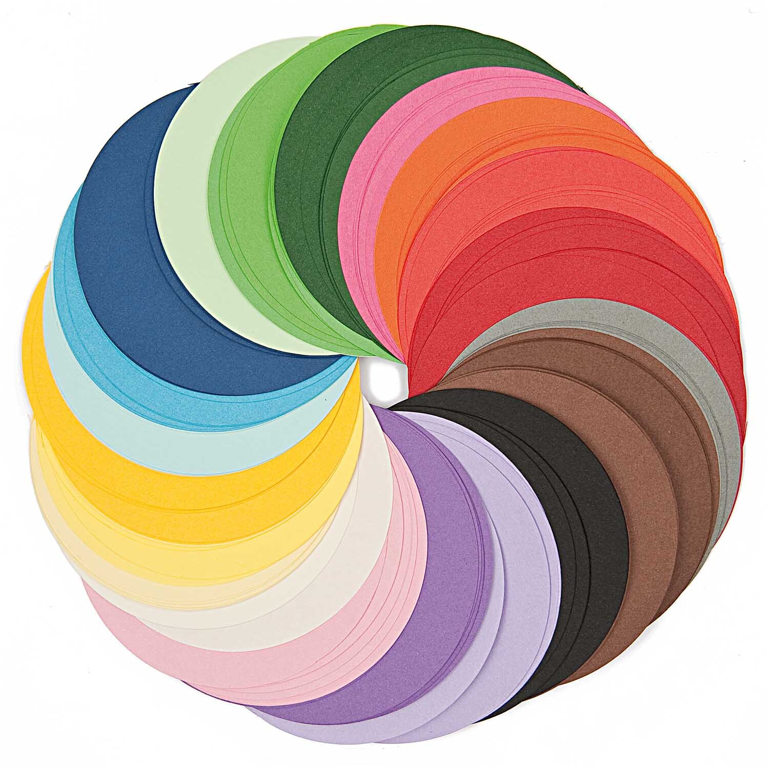 Paper Poetry Origami basic rund 10cm 200 Blatt 20 Farben von Rico Design