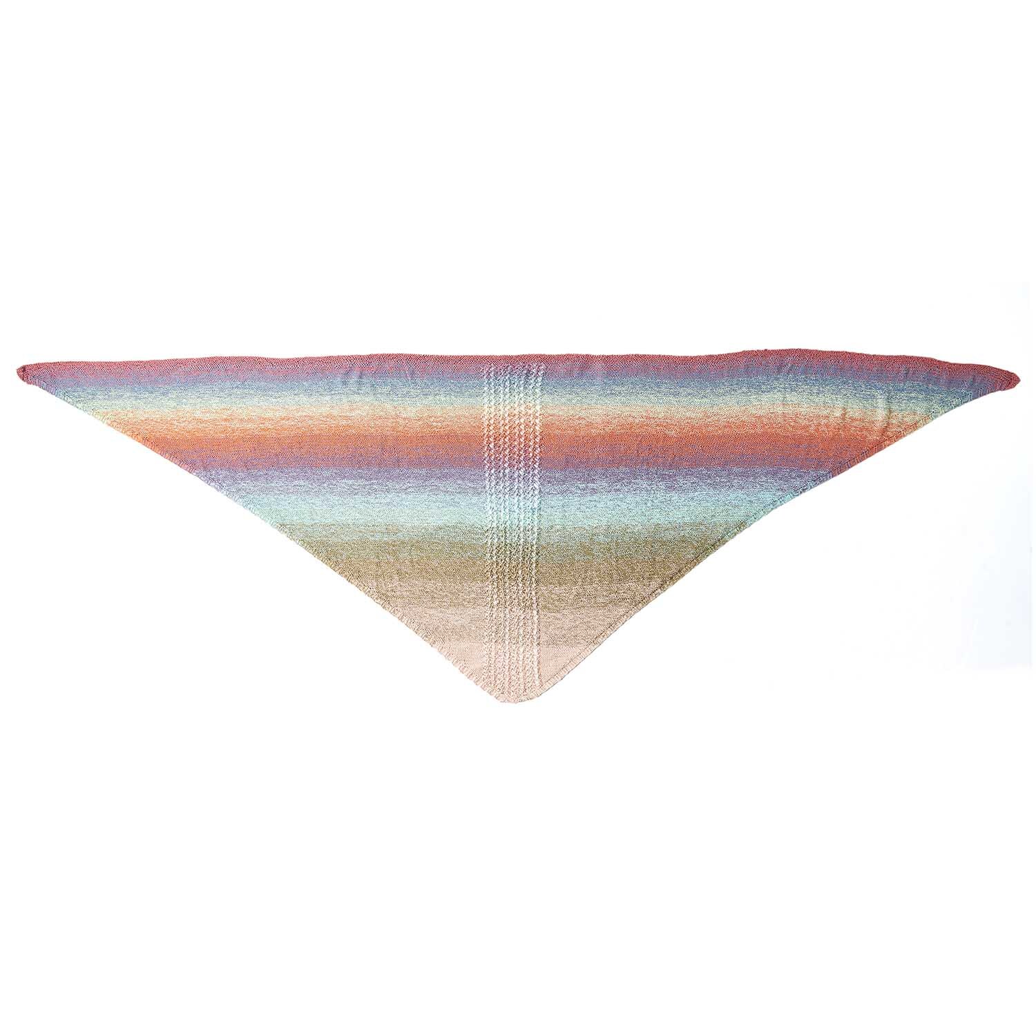 Creative Cotton Dégradé Lucky 8: Dreieckstuch in sanften Farbverläufen, ideal für stilvolle Strickprojekte.