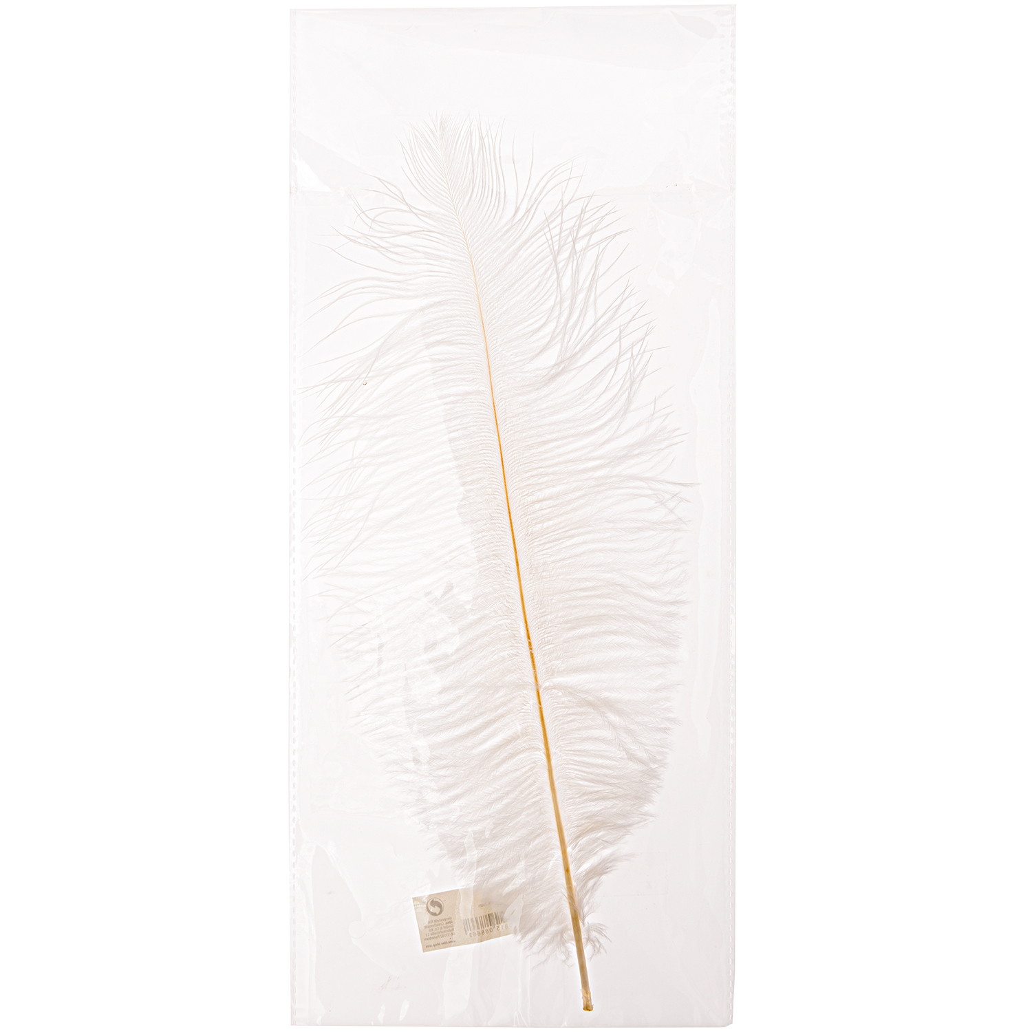 Straußenfeder weiß 30cm von idee. Creativmarkt 