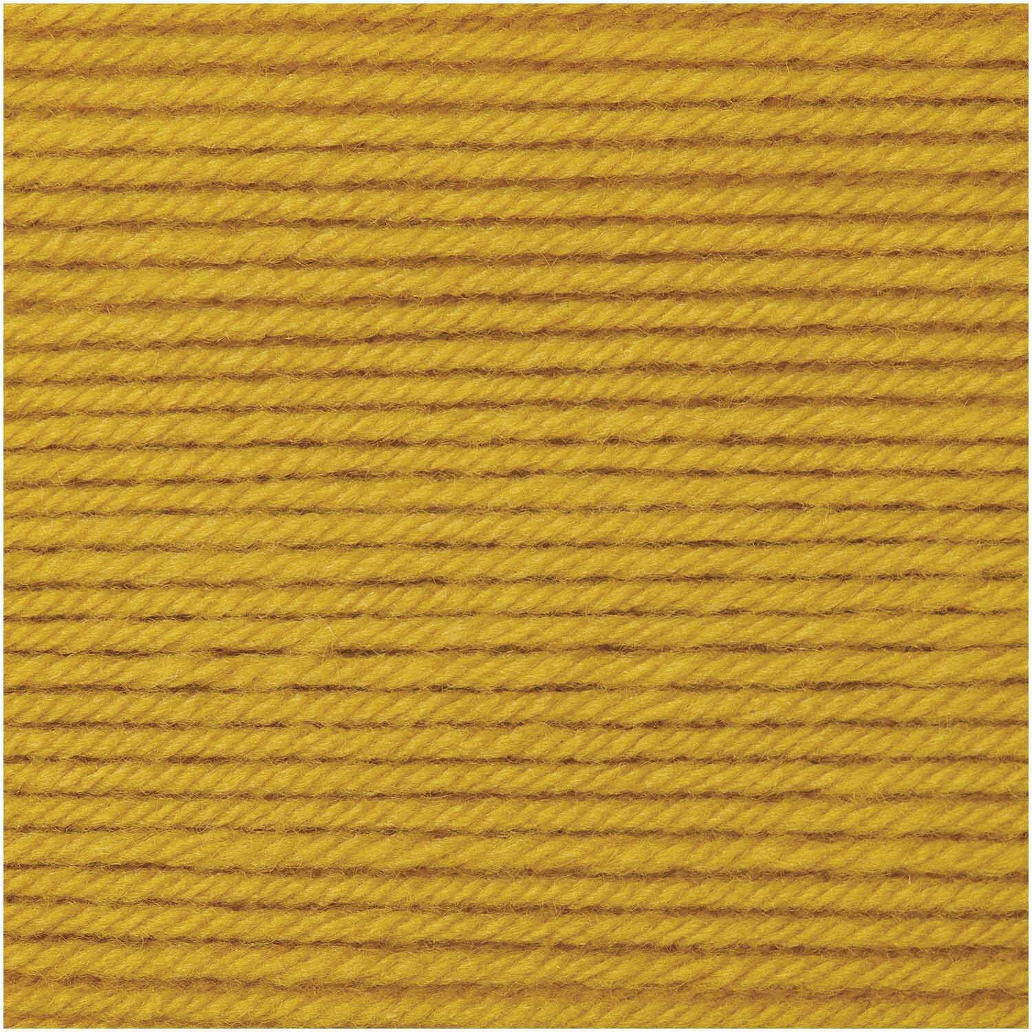 Rico Baby Classic dk: Senffarbene Wolle von Rico Design, 50g Knäuel mit 165m Länge, ideal für Strickprojekte.