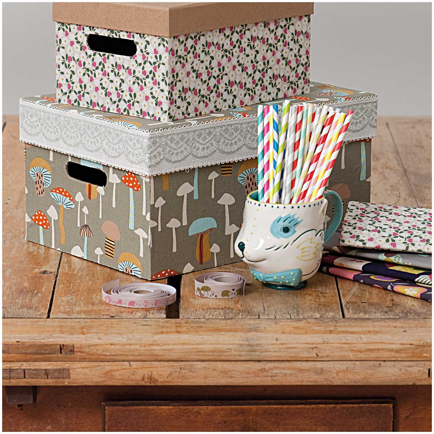 Paper Poetry Papierstrohhalme Mix mehrfarbig 24 Stück von Rico Design