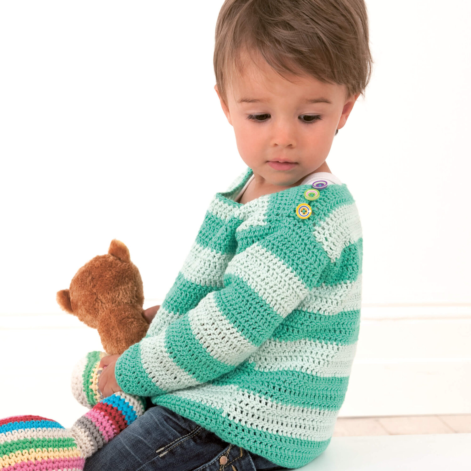 Häkelanleitung Kinder-Streifenpullover von idee. Creativmarkt
