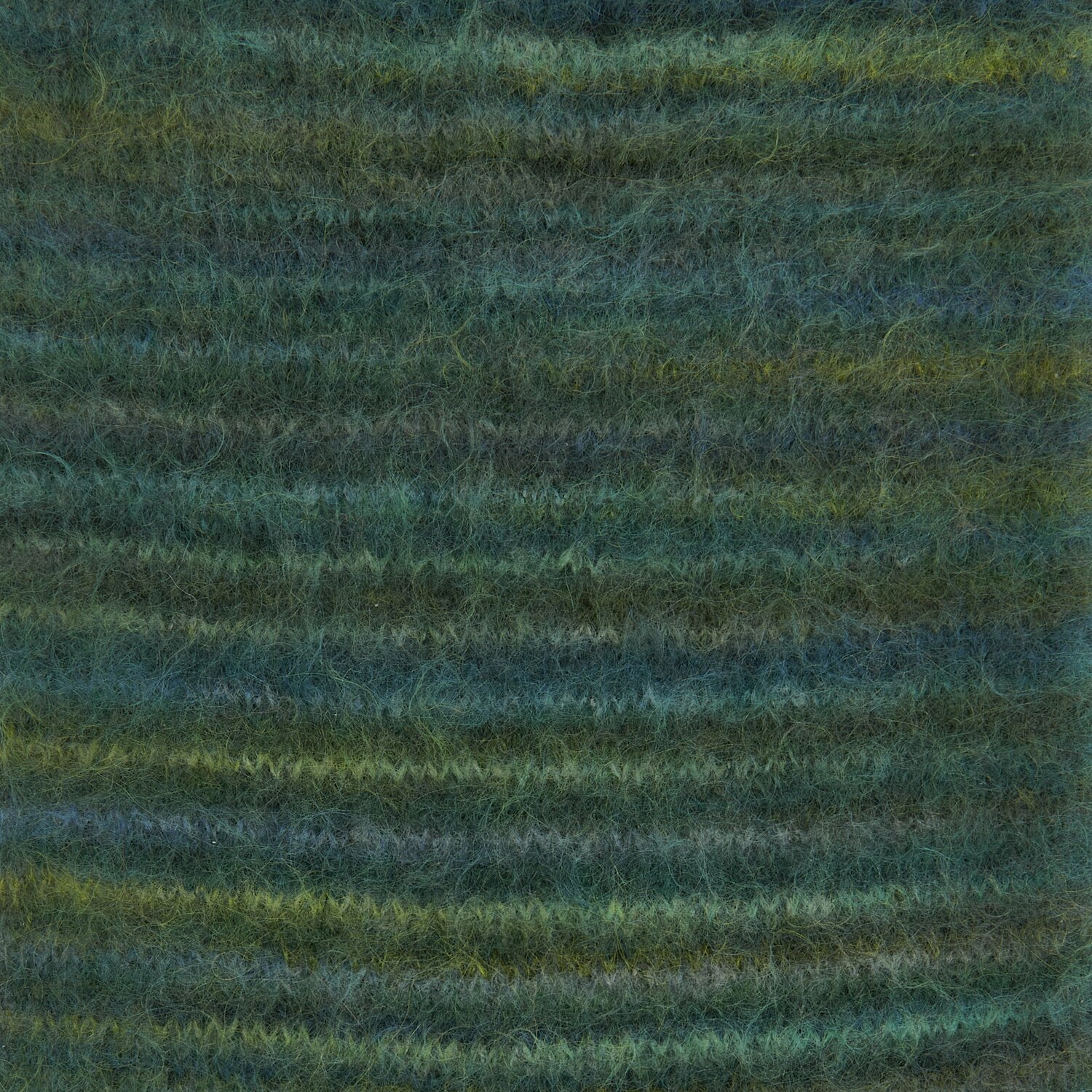 Fashion Meri Mohair Print, ein weiches Garn in Blau- und Grüntönen, ideal für Strickprojekte.