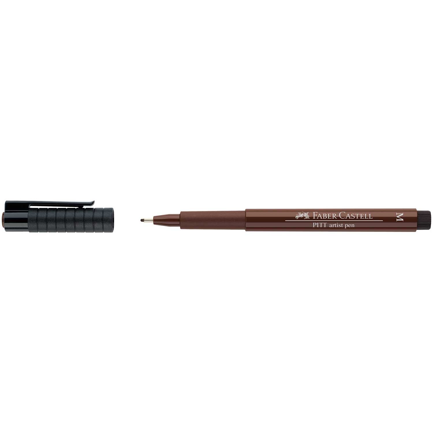 PITT artist pen medium Farbe Sepia Dkl. von Faber-Castell 
