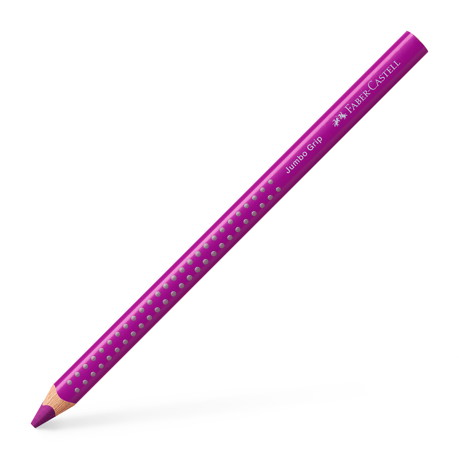 Jumbo Grip Farbstift in Karmoisin von Faber Castell, ideal für kreatives Zeichnen.