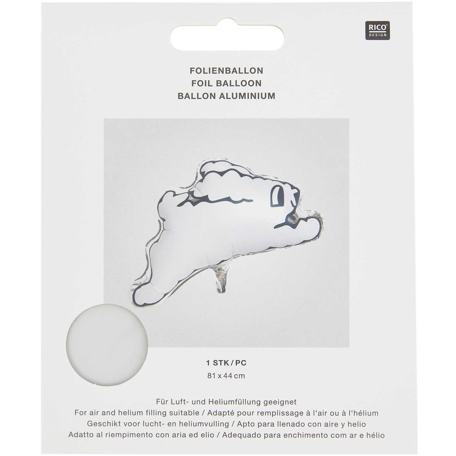 Folienballon Hase springend 81x44cm von Rico Design