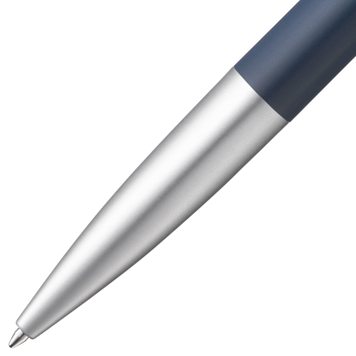 Kugelschreiber noto, Lamy, in elegantem Nachtblau mit silberner Spitze, ideal für stilvolles Schreiben.