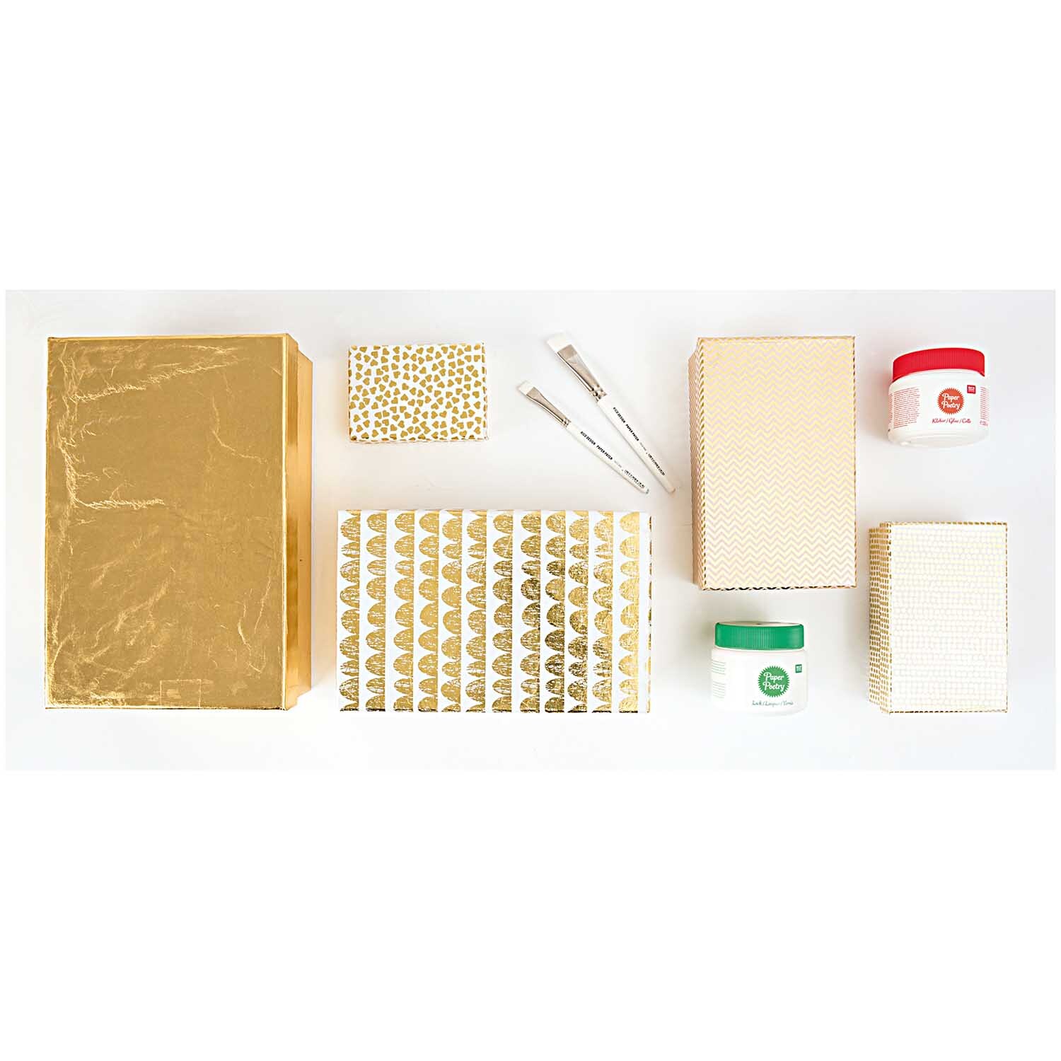 Paper Patch Papier Zickzack gold 30x42cm Hot Foil von Rico Design