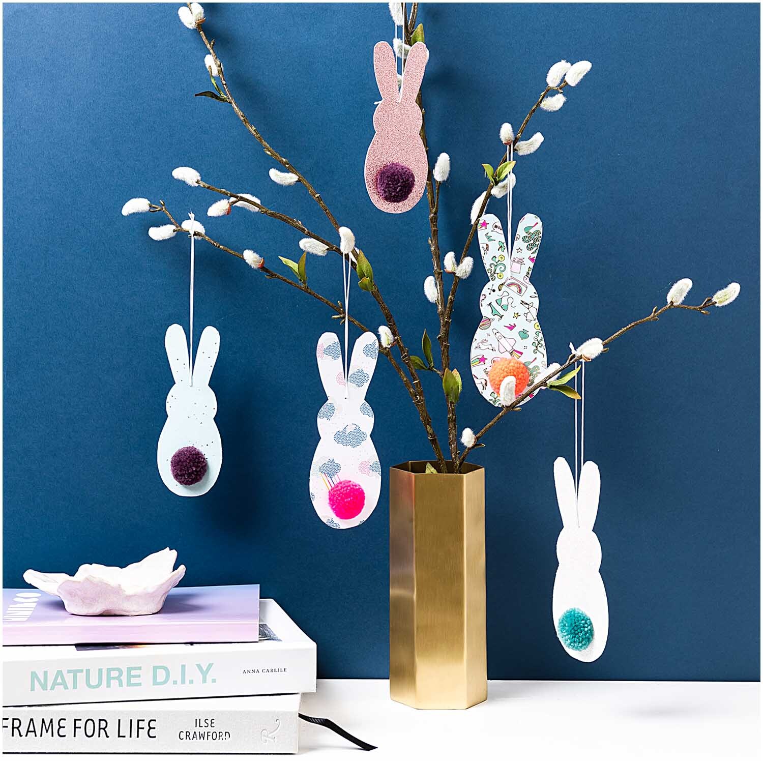 Garn Pompons 24 Stück Farbe Natur Mix von Rico Design