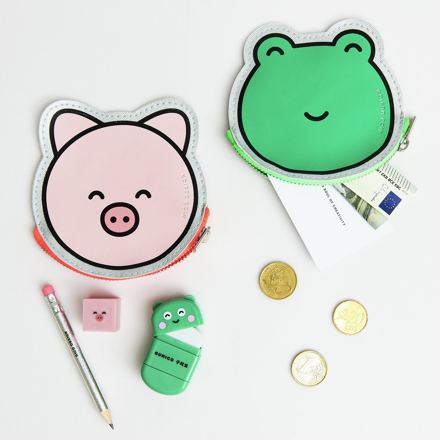 Portmonnaie Chingu Schwein 11,2x11,6cm von Rico Design