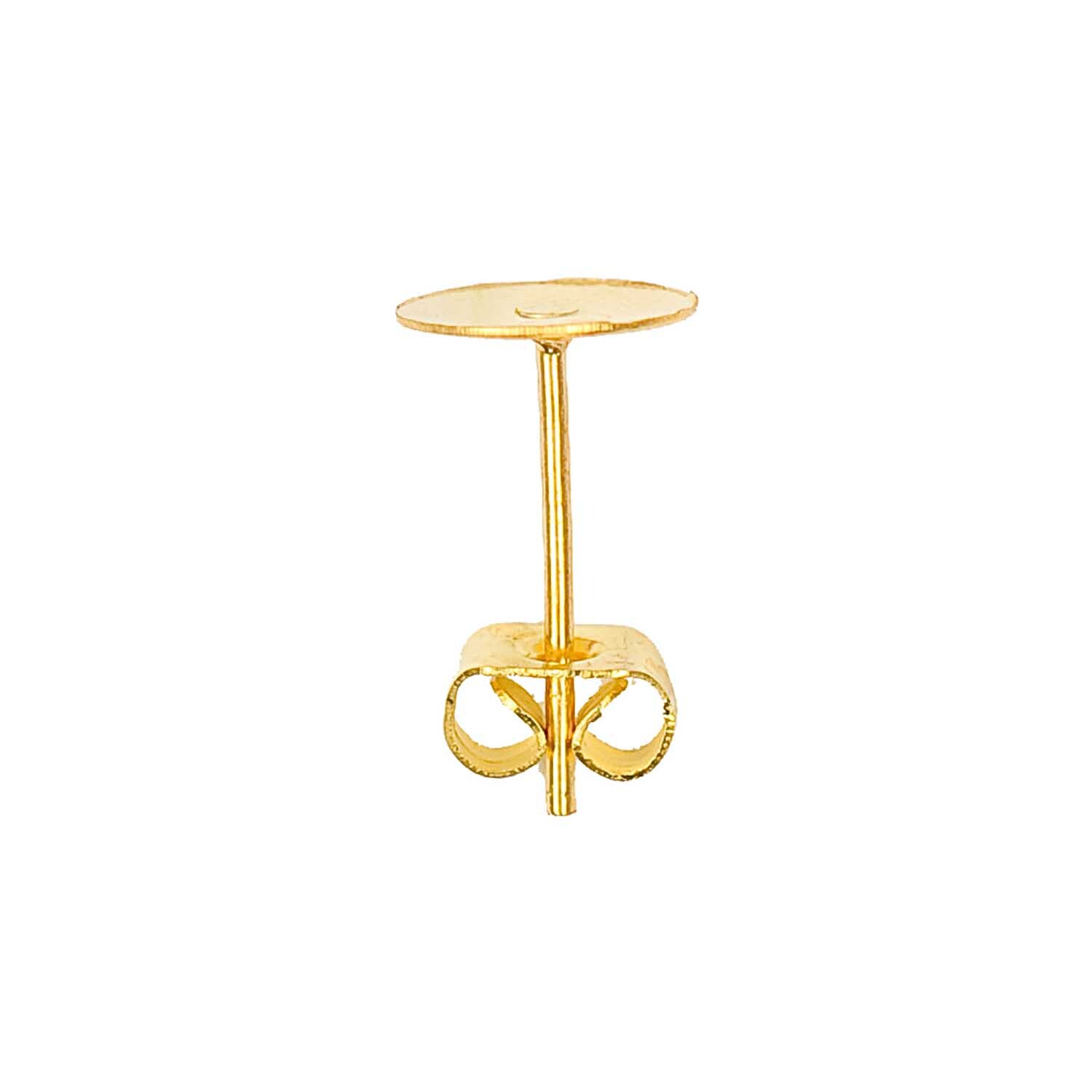 Klebestecker gold 13x8mm 2 Stück von Rico Design, elegantes Design in Gold, ideal für Dekorationen.