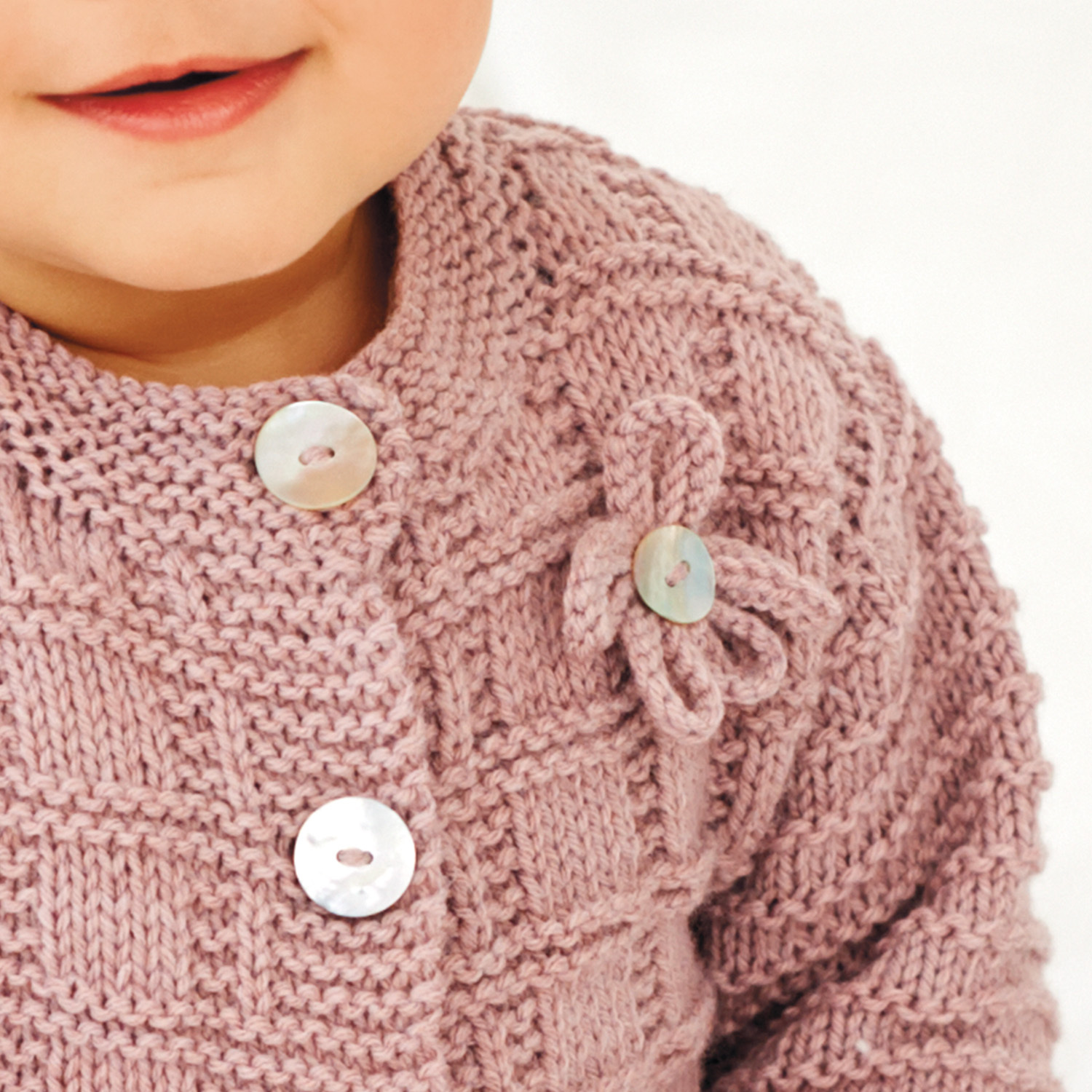 Strickanleitung Babyjacke mit Rundhalsausschnitt von idee. Creativmarkt
