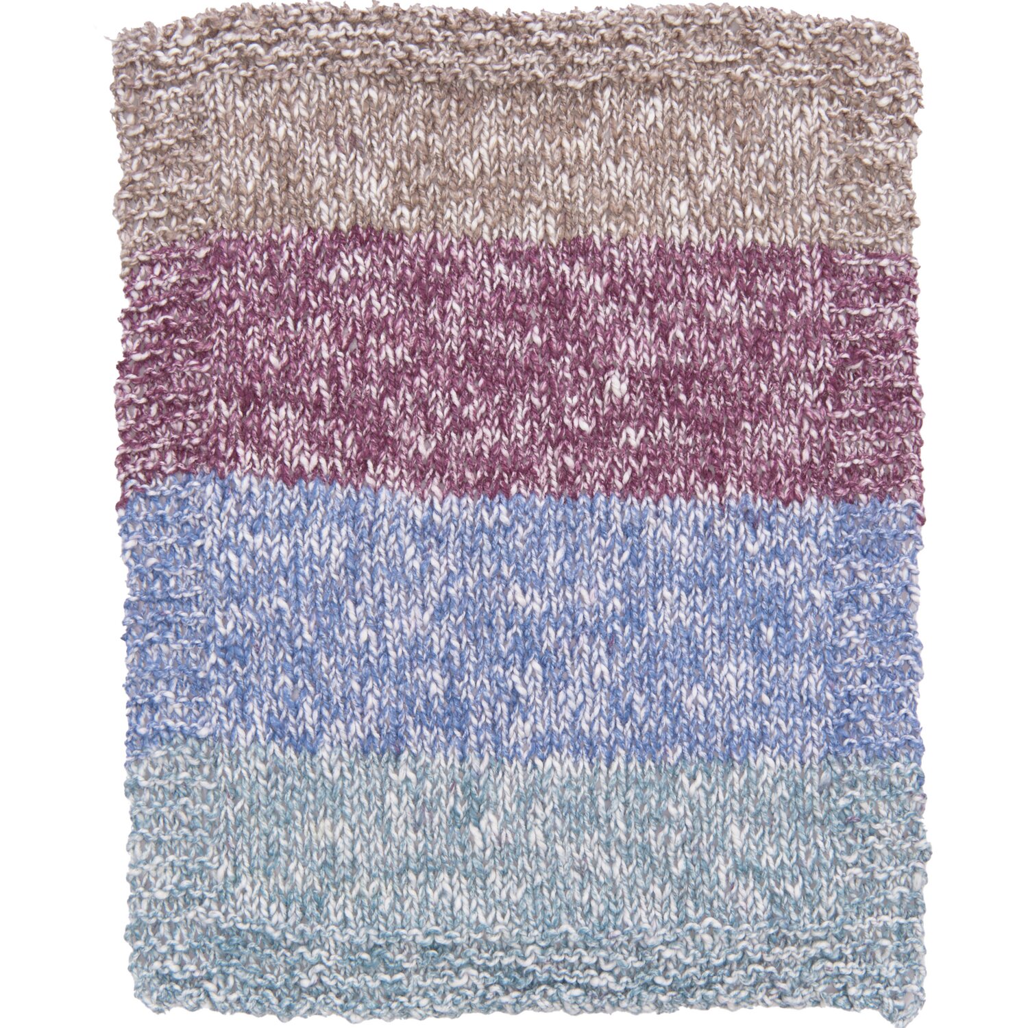 Creative Cotton Stripes dk, Summer Darks: Gestricktes Muster in Beige, Lila und Blau, 250g 480m.