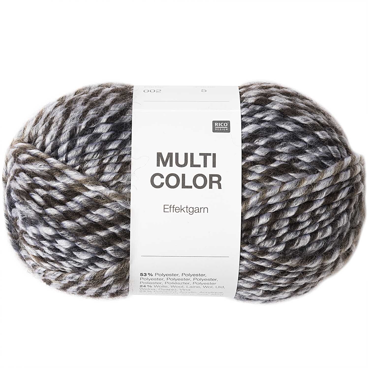 MULTICOLOR 50g 90m Farbe Magenta Mix von Rico Design