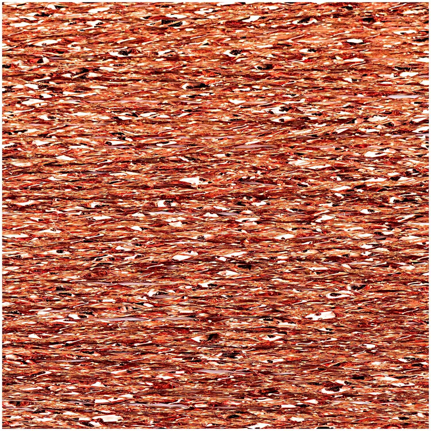 Sticktwist Metallic No. 40 200m von Rico Design, glänzendes kupferfarbenes Effektgarn, strukturiert aufgewickelt für dekorative Stick- und Näharbeiten