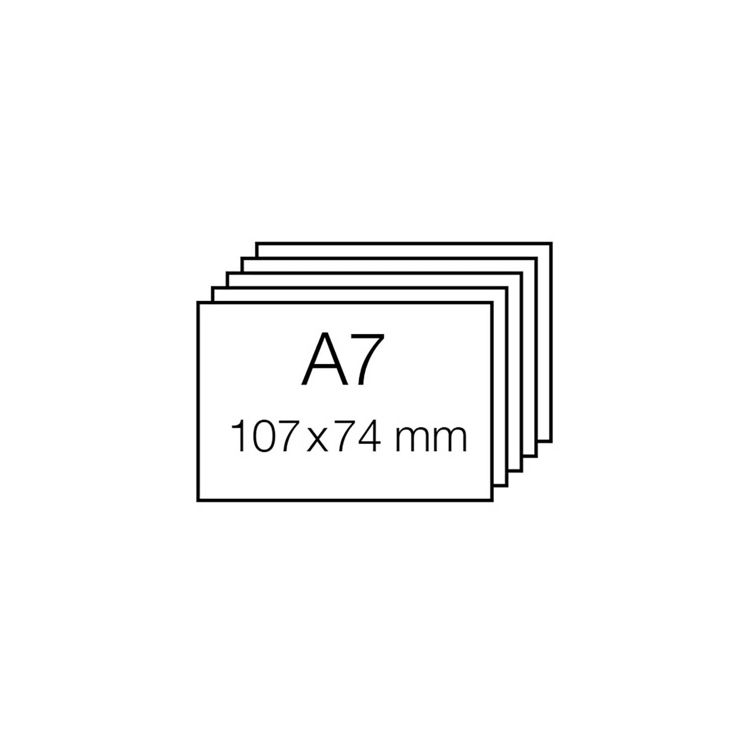 Paper Poetry Luxury Karten A7, 5 Stück, 107x74 mm, gelb. Ideal für kreative Projekte und Grußkarten.