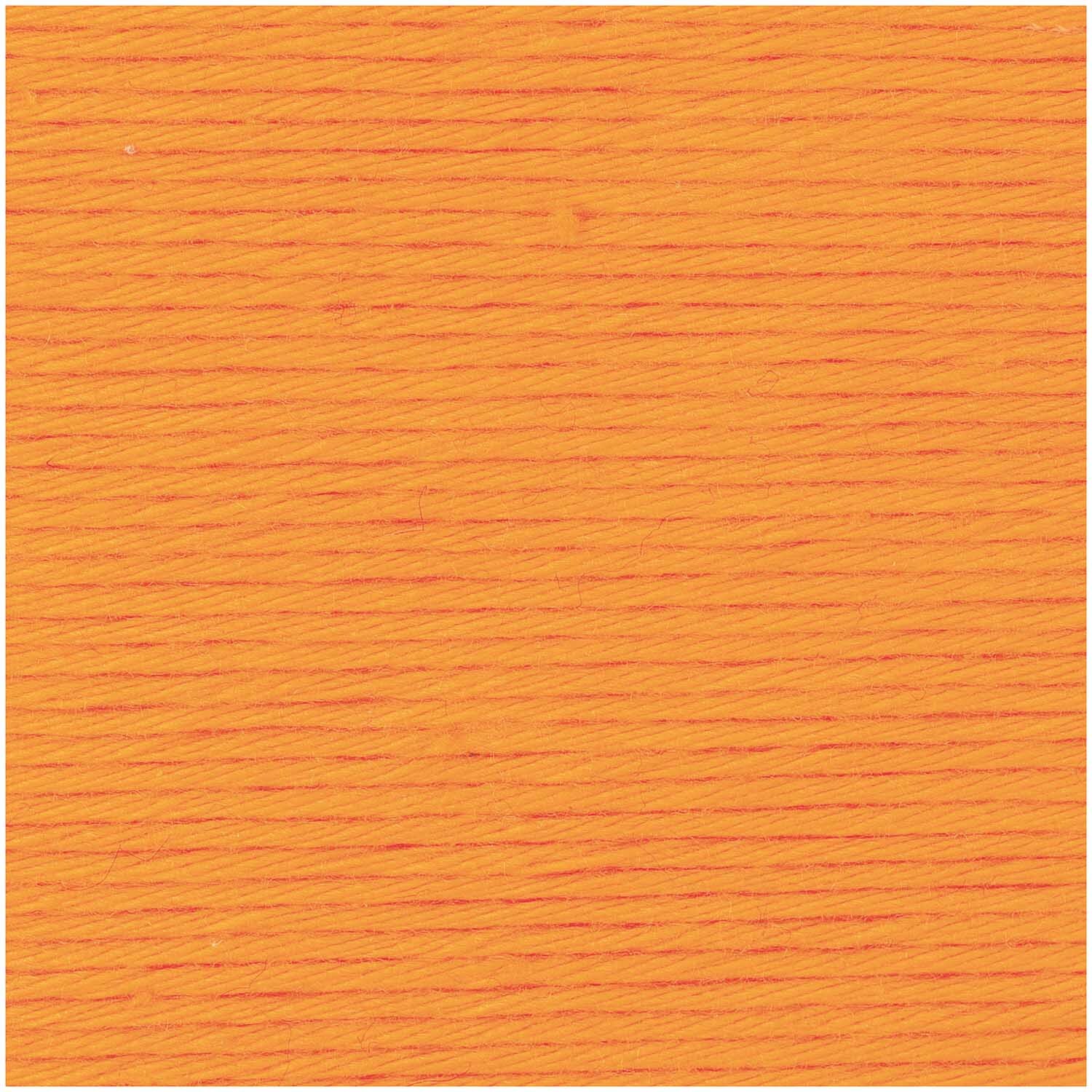 Cotton Universal: Strickgarn in leuchtendem Kürbis-Orange, 50g 85m, ideal für kreative Projekte.