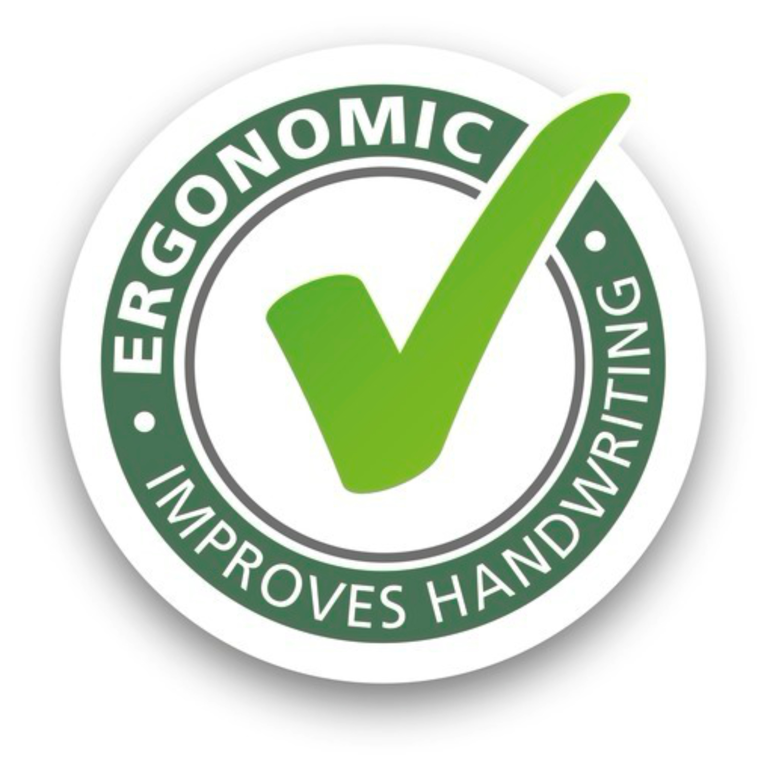Easybird Patronenfüller für Rechtshänder: Grünes ergonomisches Siegel, verbessert Handschrift.
