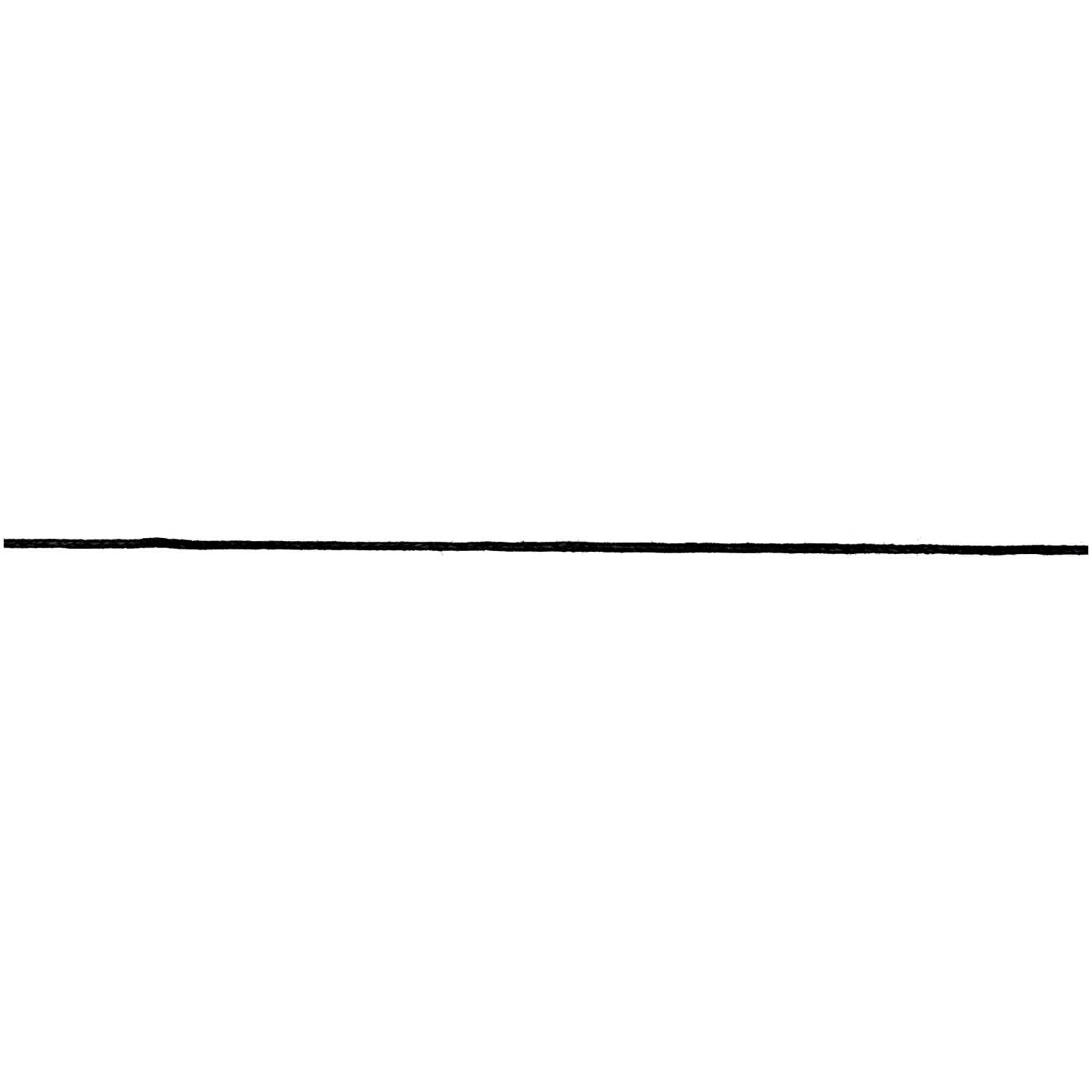 Baumwollband 1mm 5m von Rico Design in Schwarz, ideal für kreative Bastelprojekte.