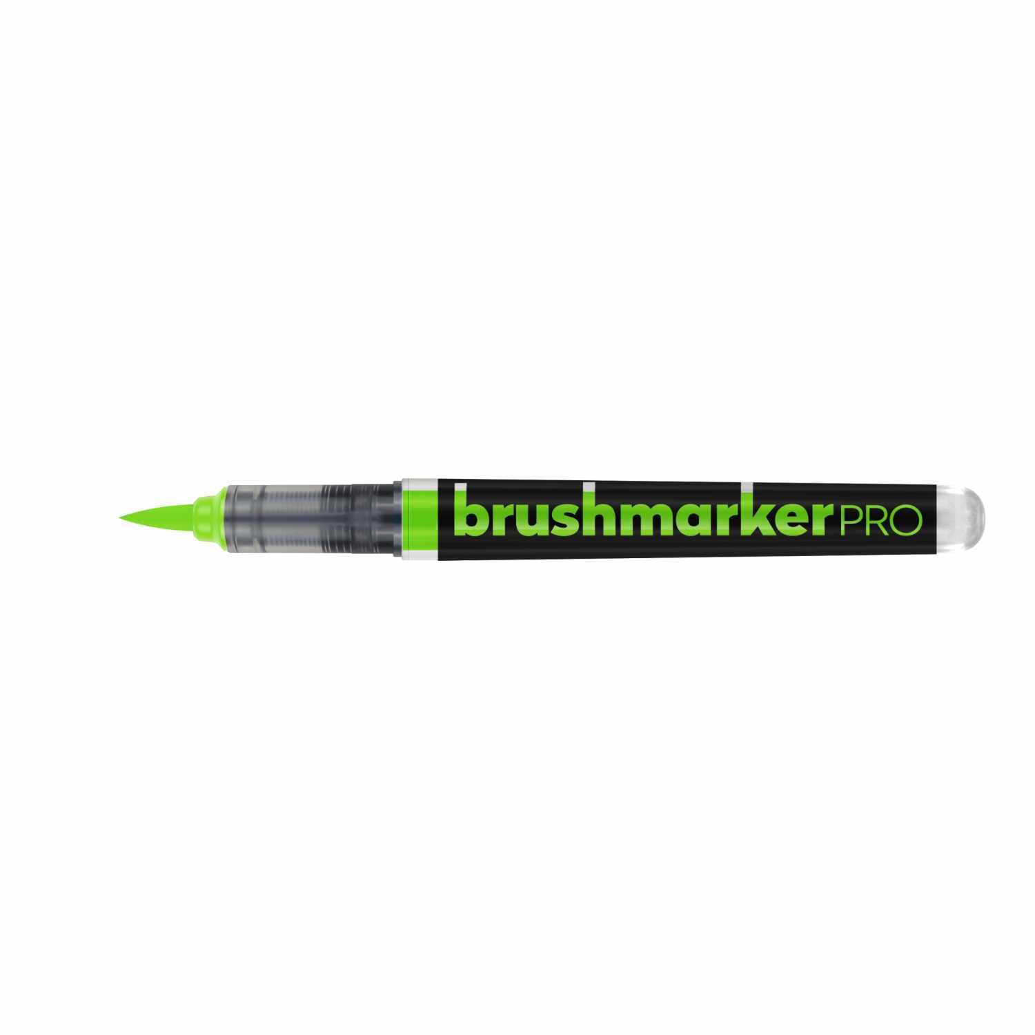 Brushmarker PRO Neon in leuchtendem Grün von karin, ideal für kreative Projekte und Zeichnungen.