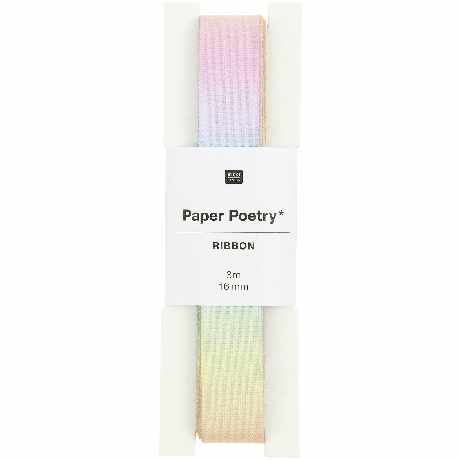 Geschenkband Farbverlauf Pastell Regenbogen von Rico Design