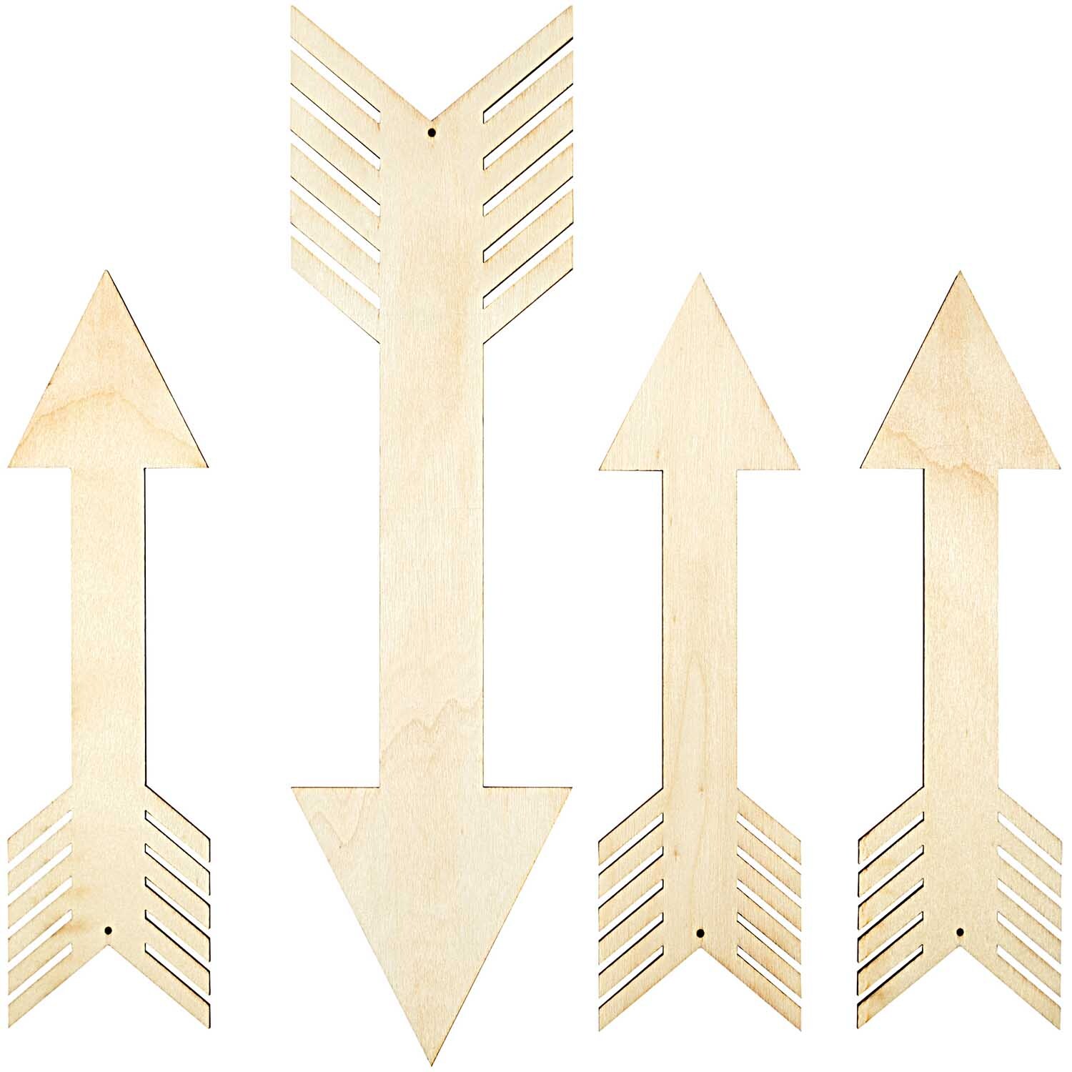 Wall Charm Pfeile aus Holz in natürlichem Design von Rico Design, ideal zur Wanddekoration.