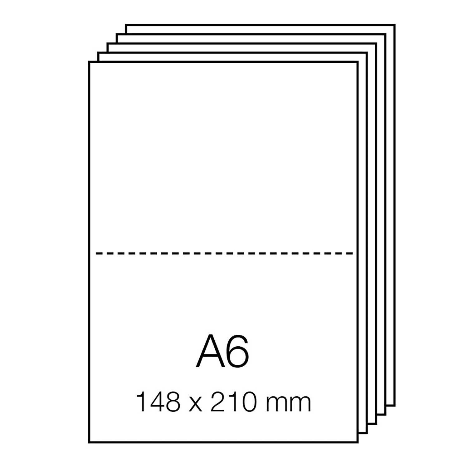 Paper Poetry Renew Karten A6, 5 Stück aus Kraftpapier, ideal für kreative Projekte.