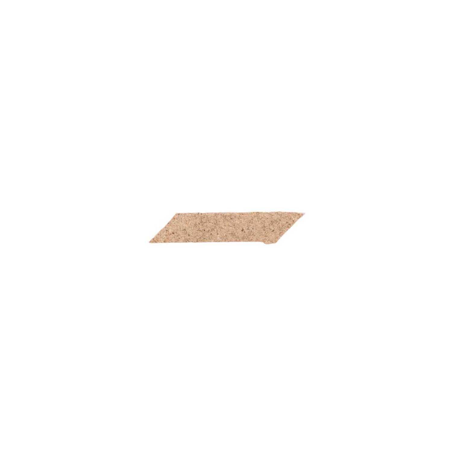 MDF Bindestrich von Rico Design, rechteckiges Stück in natürlichem Holzton auf weißem Hintergrund.