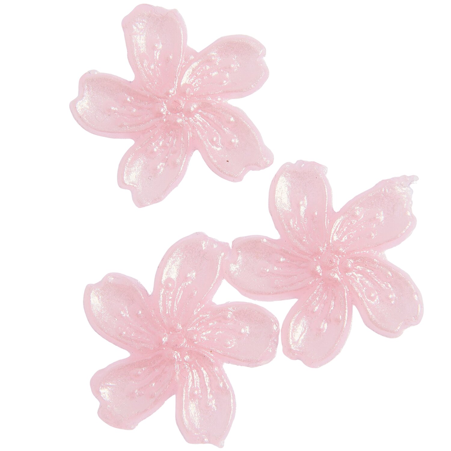 Wachsdekor Blüte Altrosa Perlmut 2,3x2,3cm von Rico Design