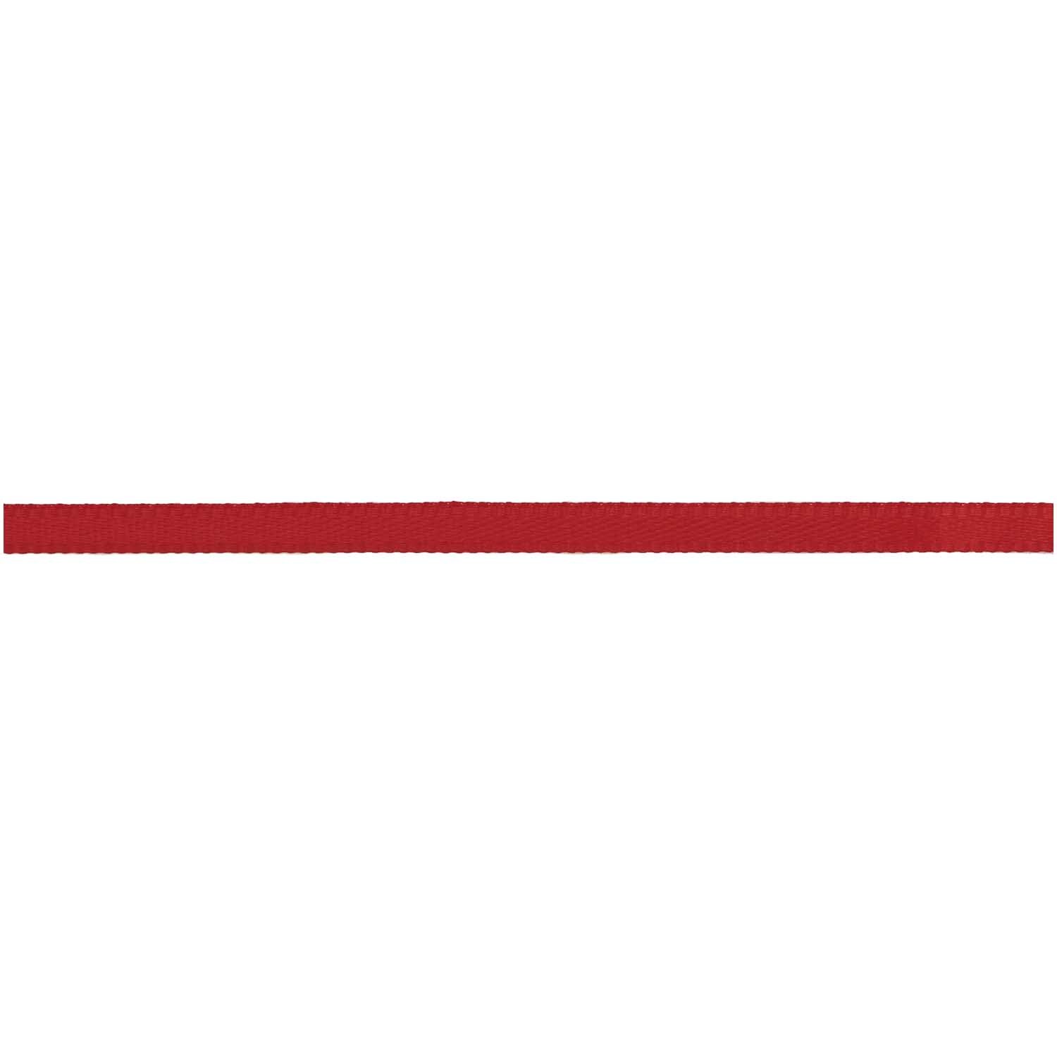 Paper Poetry Satinband 3mm 3m von Rico Design in leuchtendem Rot, ideal für kreative Bastelprojekte.