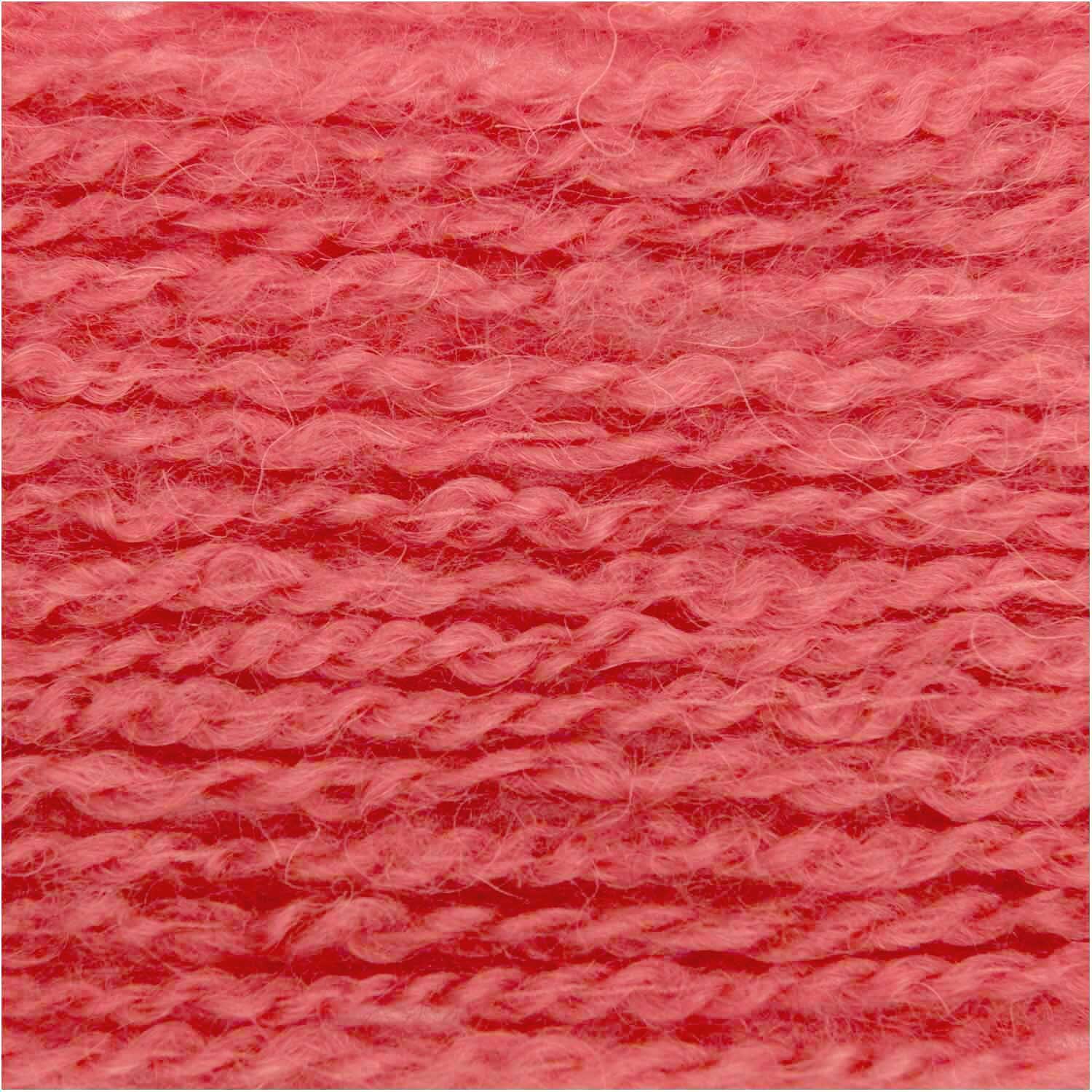Luxury OMG, weiches Garn in Rot von Rico Design, ideal für Strickprojekte, 50g 150m.