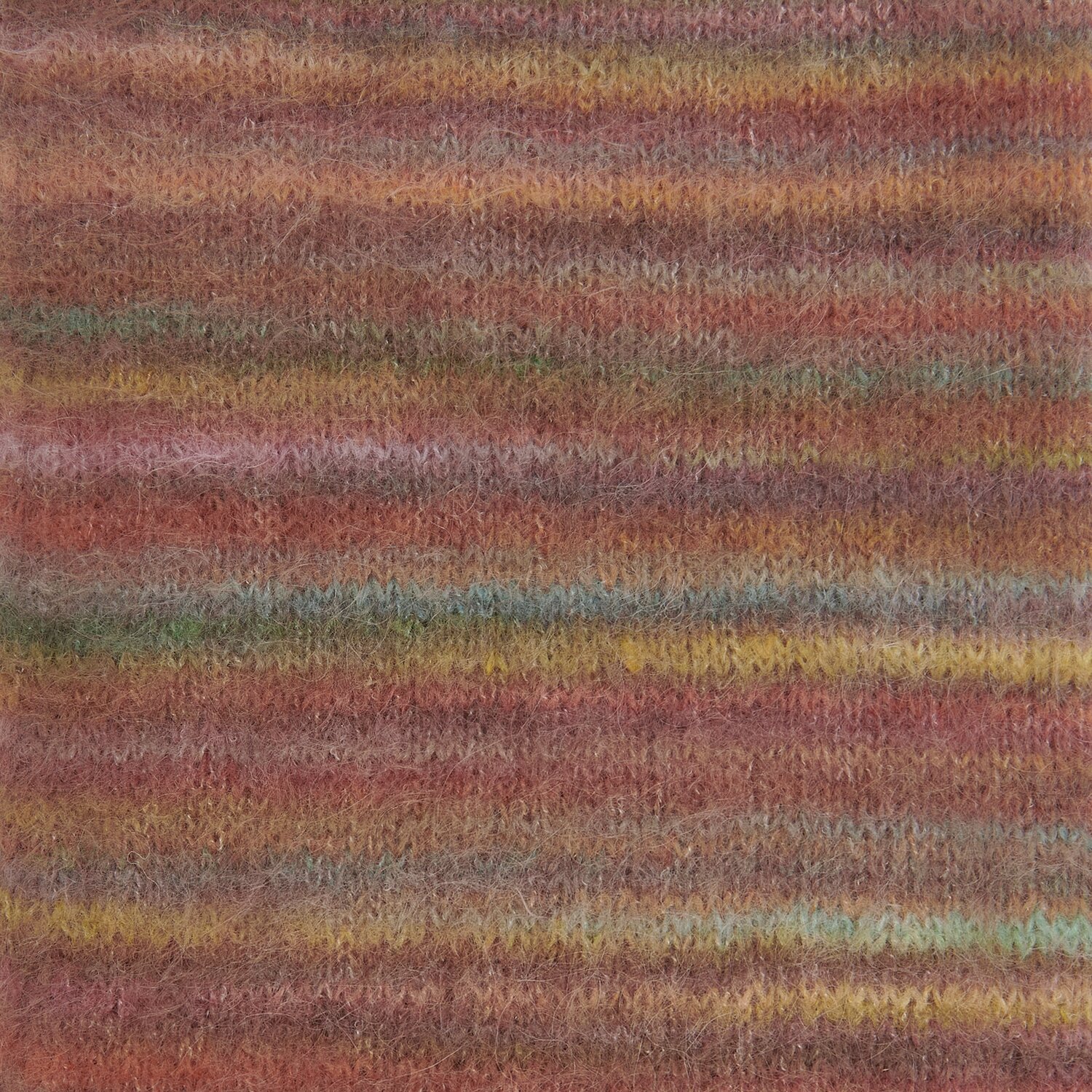 Fashion Meri Mohair Print, weiches Garn in warmen Erdtönen, ideal für Strickprojekte.