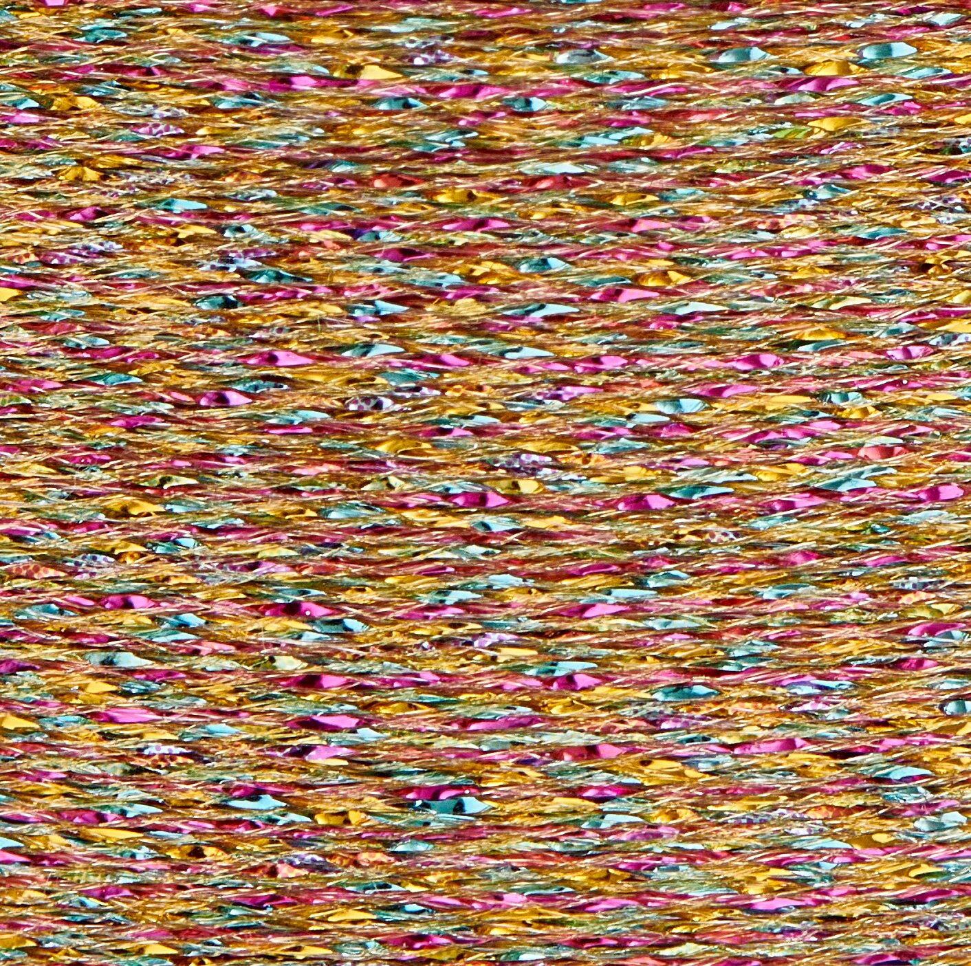 Sticktwist Metallic No. 40 Rainbow 200m Farbe Gelb von Rico Design