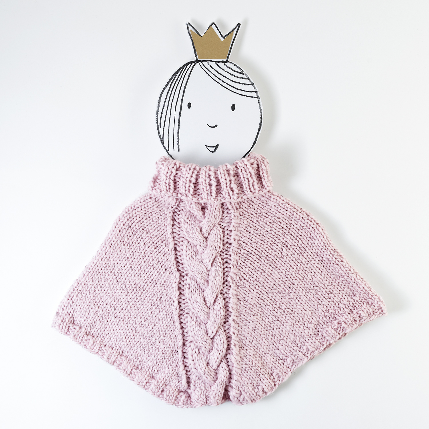 Strickanleitung Kinderponcho aus Glühwürmchen Garn von idee. Creativmarkt 