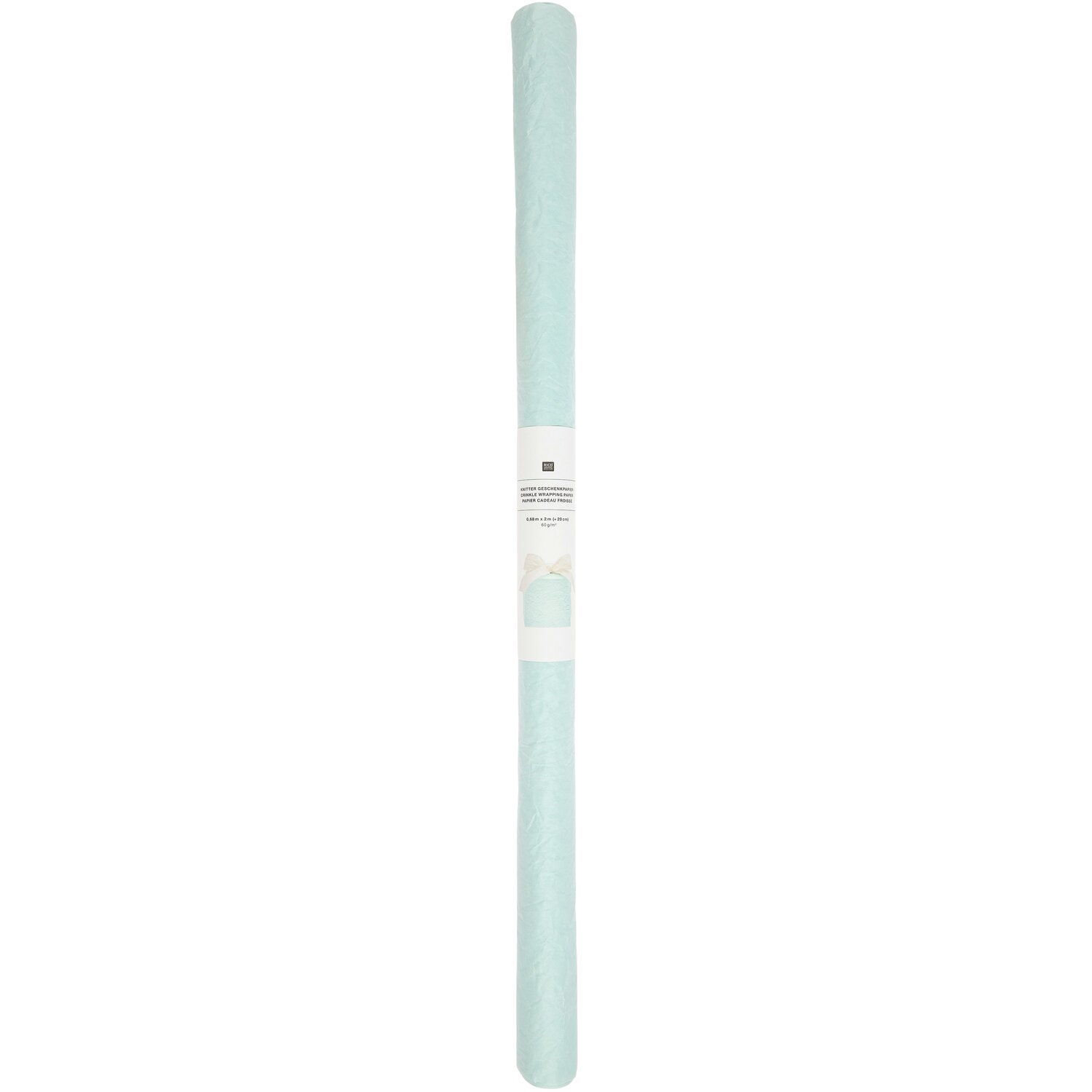 Knitter Geschenkpapier 0,68x2m Farbe Hellblau von Rico Design