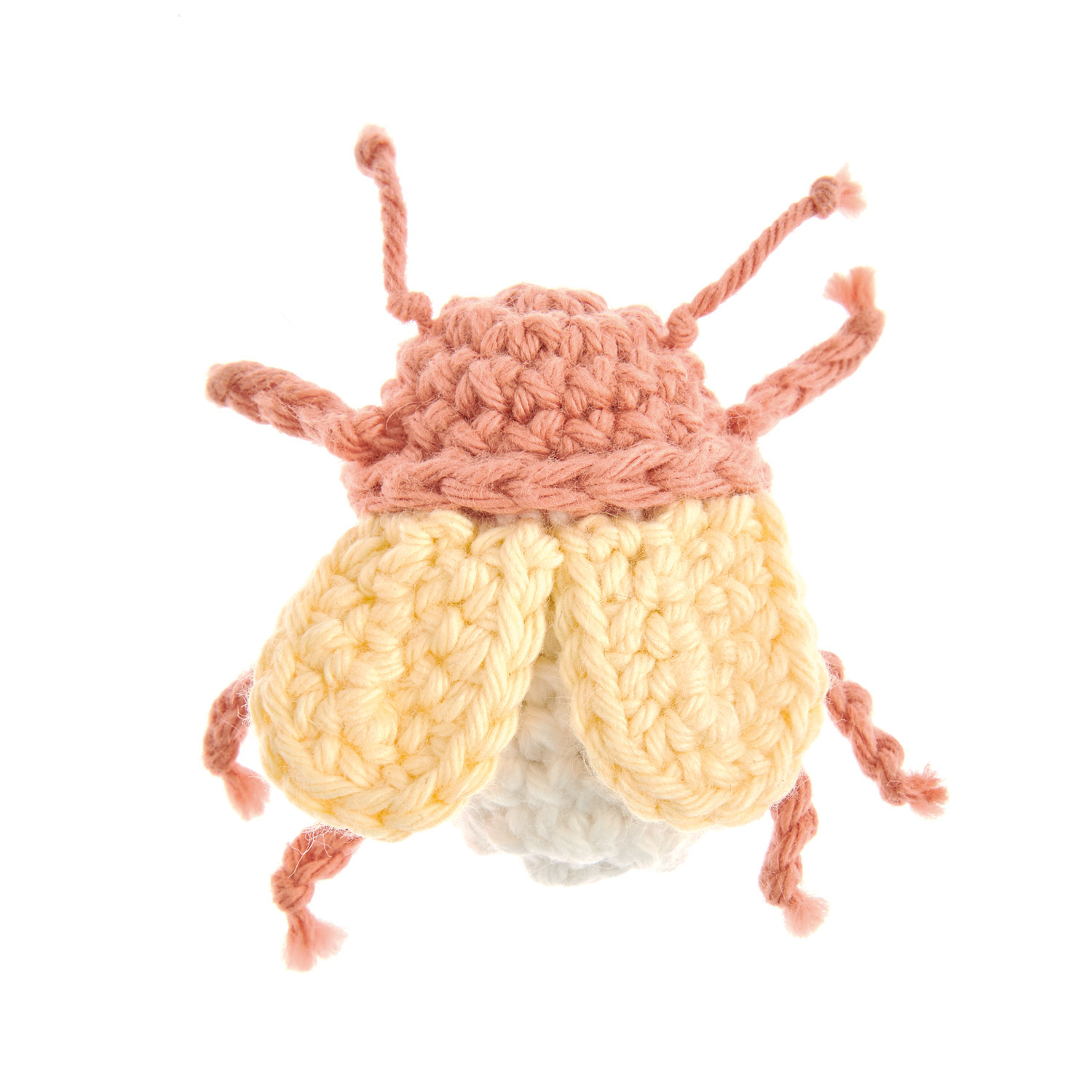 Creative Ricorumi dk: Gehäkeltes Insekt in Papaya und Vanille, 25g, von Rico Design. Ideal für DIY-Projekte.