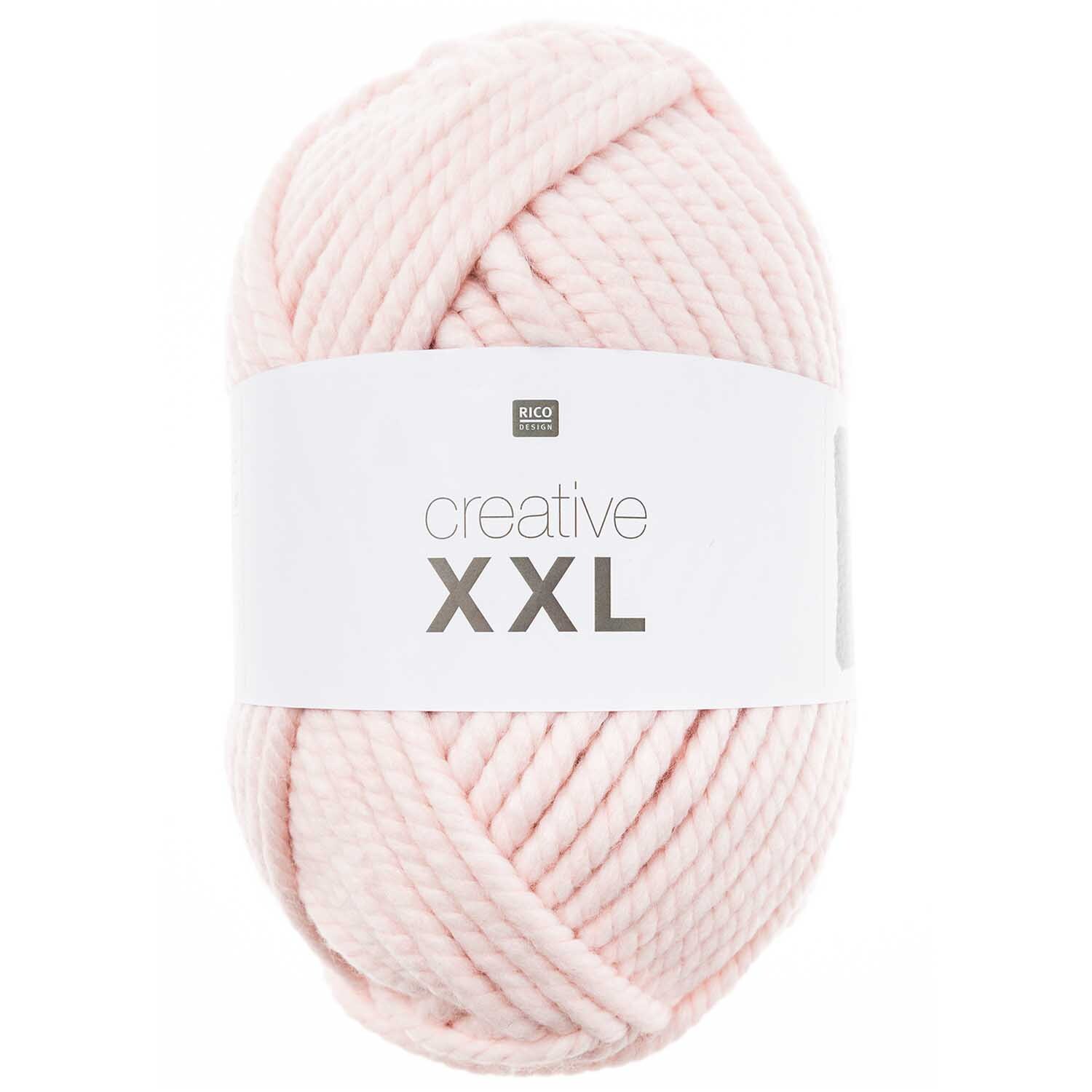 Creative XXL: Weiches, rosa Garn von Rico Design, ideal für Strickprojekte, 1000g, 160m.