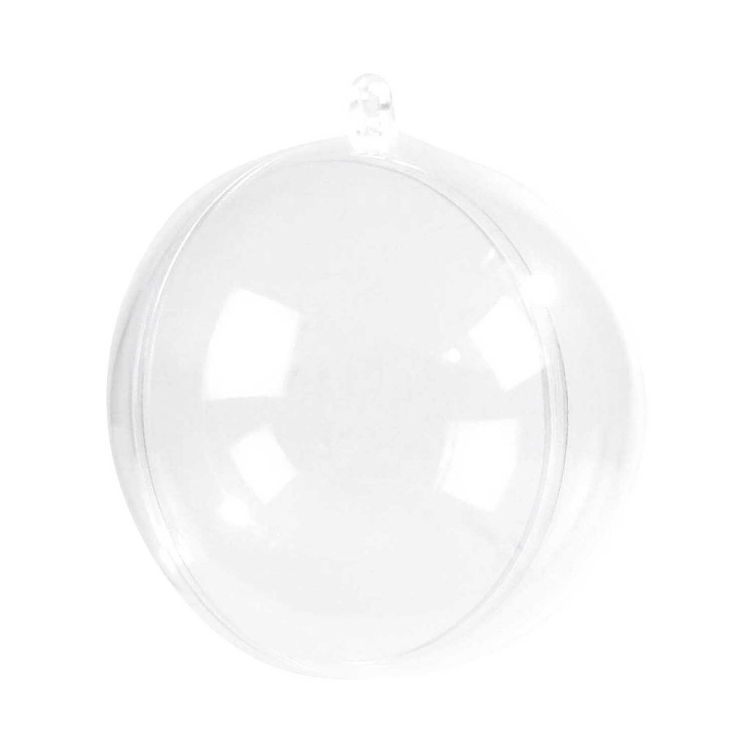 Kunststoffkugel klar von Rico Design, transparent und ideal für kreative Bastelprojekte.