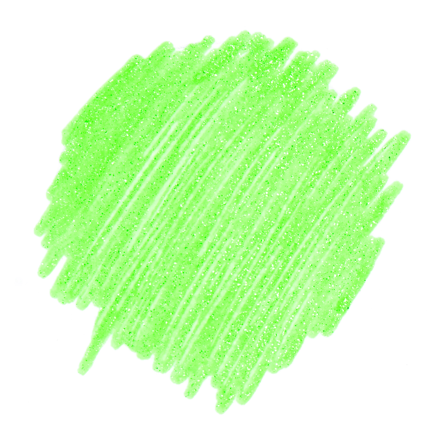 Gelstift Glitter 1mm von Rico Design: Grüne, glitzernde Linien auf weißem Hintergrund, ideal für kreative Projekte.
