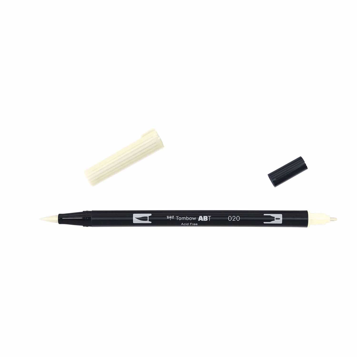ABT Dual Brush Pen in Peach 020 von Tombow, mit zwei Spitzen, ideal für kreative Projekte.