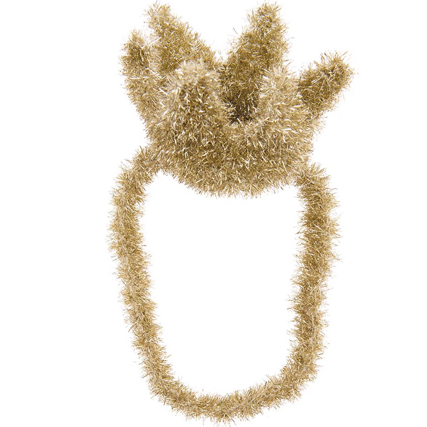 Creative Bubble: Goldene, glitzernde Strickwolle von Rico Design, ideal für kreative Projekte.