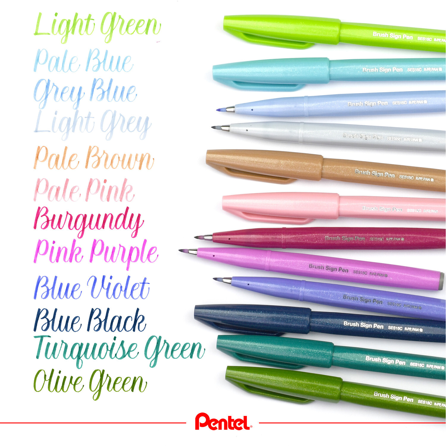 Kalligrafiestift Brush Sign Pen Farbe Neon-Gelb von Pentel Bürobedarf