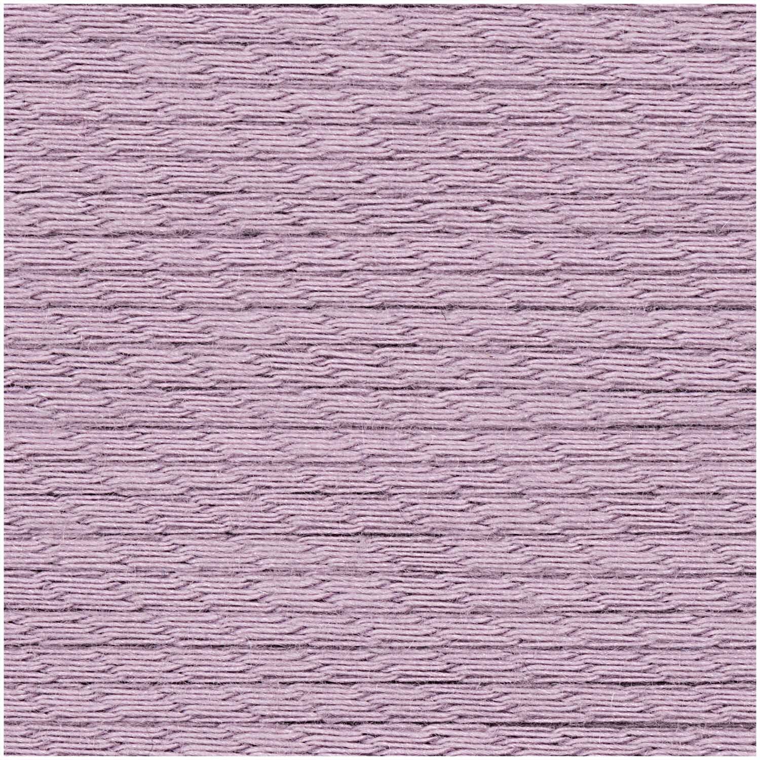 Fashion Balance dk: Fliederfarbene Strickwolle von Rico Design, 50g 115m, strukturiertes Garn.