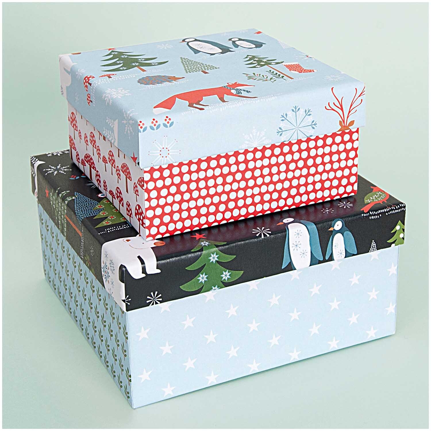 Quadratbox natur Größe 5x5x2,5 cm von Rico Design