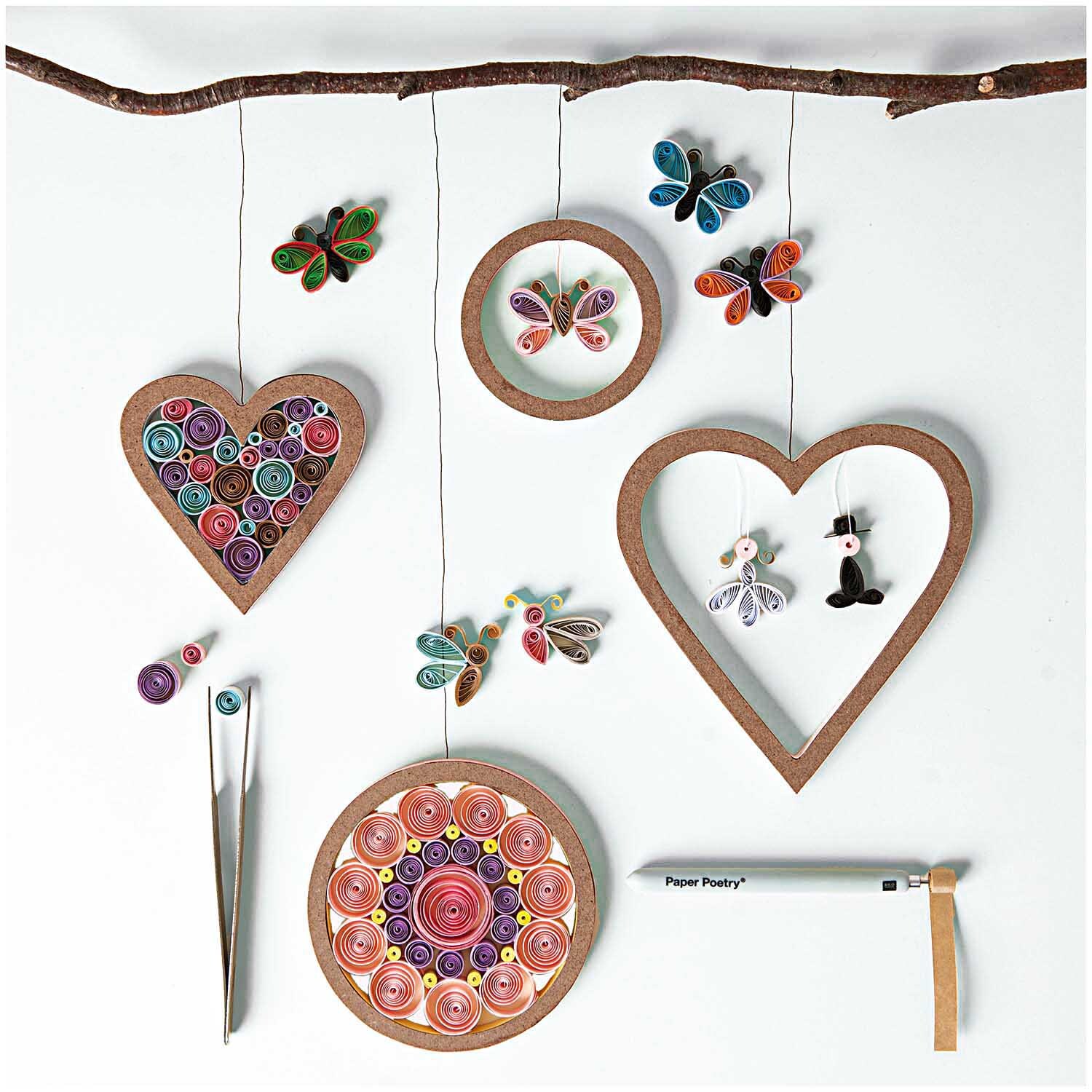 Paper Poetry MDF Kreise 2 Stück von Rico Design