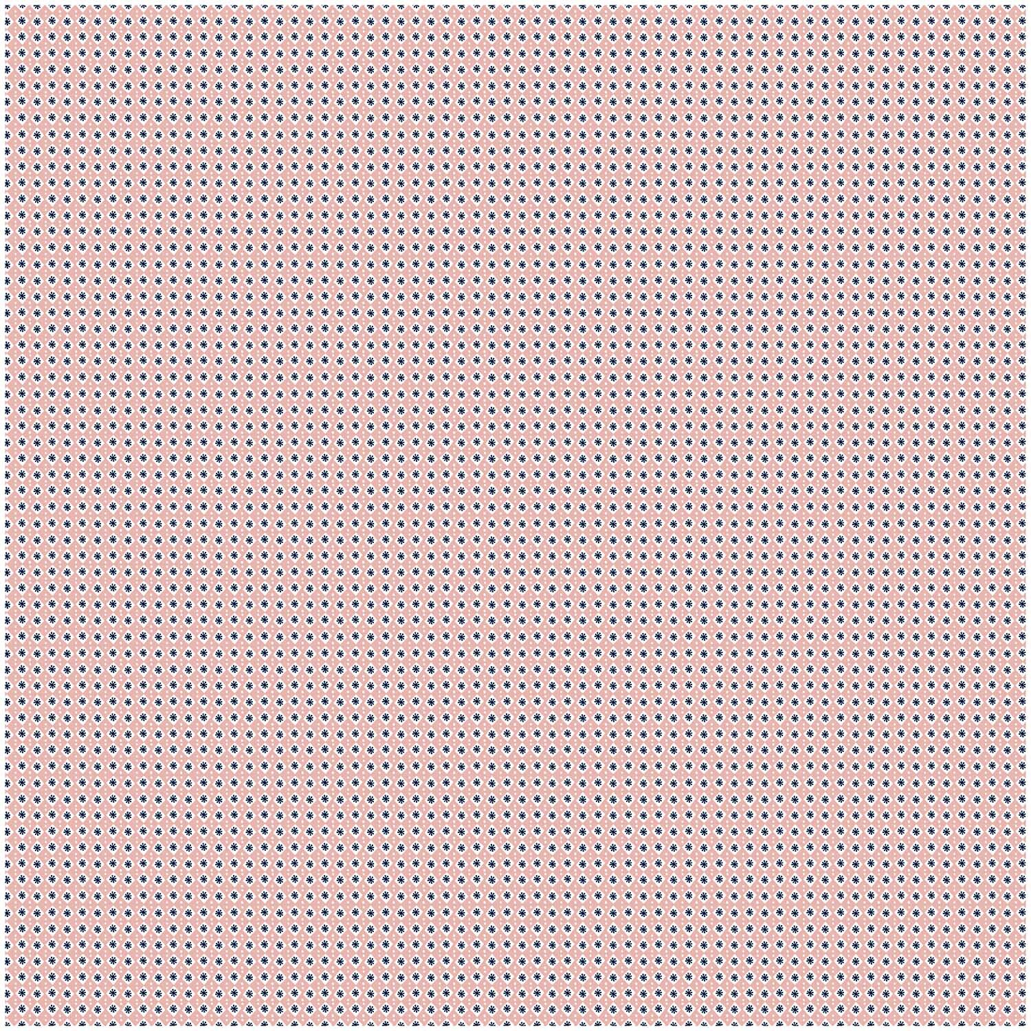 Druckstoff mit Rautenmuster in blassrosa, 140 cm breit, von Rico Design, ideal für kreative Projekte.
