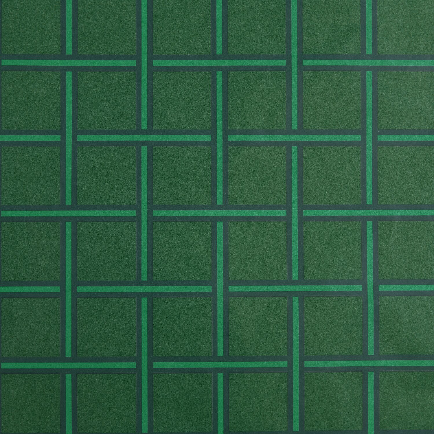 Seidenpapier Raster Grün 4m: Hochwertiges, dunkelgrünes Papier mit geometrischem Muster, ideal für kreative Projekte.